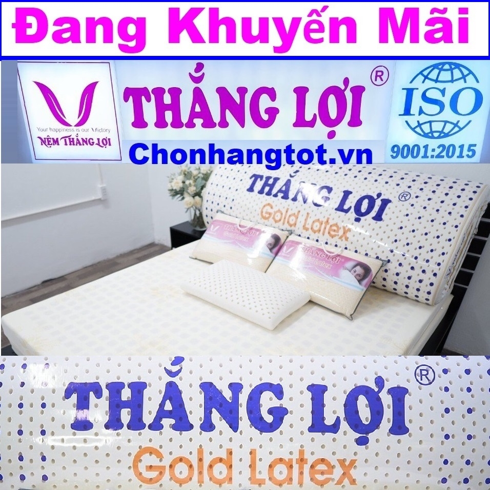 Nệm Cao Su Thắng Lợi Gold Latex 1m x 2m x 20cm.