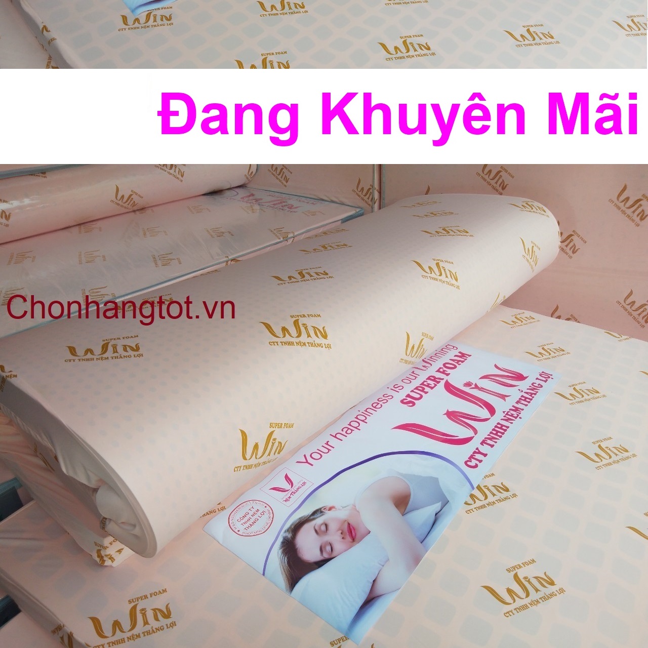 Nệm Win Thắng Lợi 1m2x2mx10cm